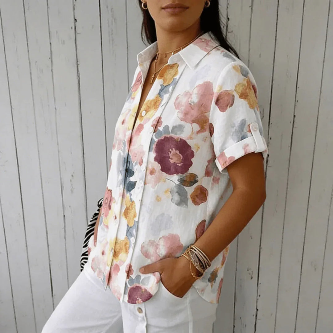 Amanda | Blusa ligera con estampado floral - RivenaModa
