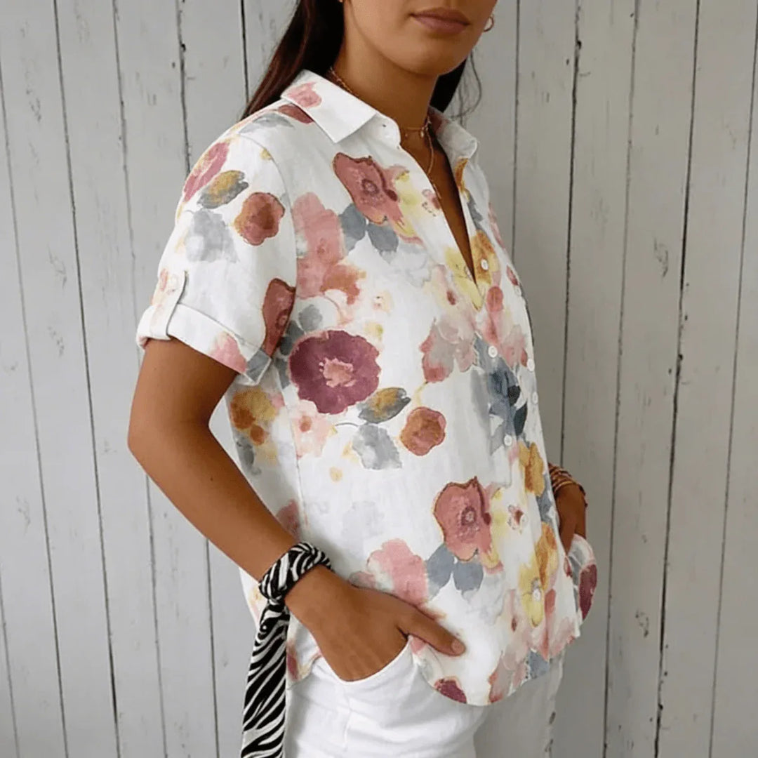 Amanda | Blusa ligera con estampado floral - RivenaModa