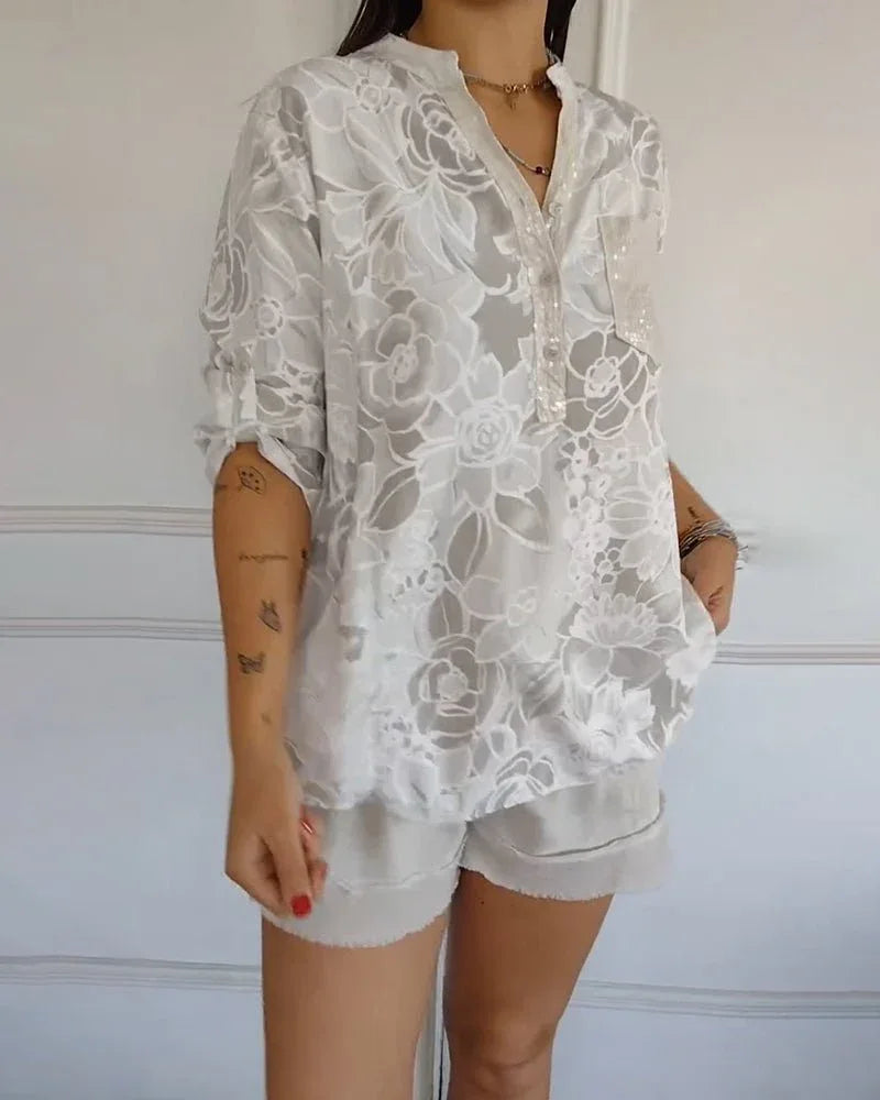 Cassie | Blusa con estampado floral - RivenaModa