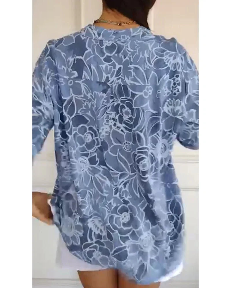 Cassie | Blusa con estampado floral - RivenaModa