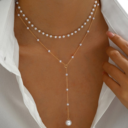 COLLAR CON PERLAS - RIVENA MODA