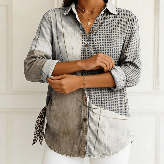 Diana | Blusa de mosaico costero - RivenaModa