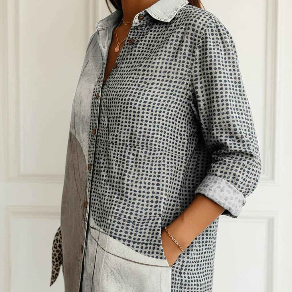 Diana | Blusa de mosaico costero - RivenaModa