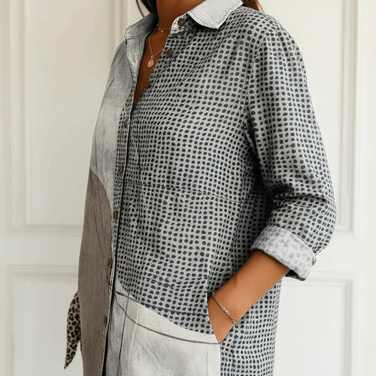 Diana | Blusa de mosaico costero - RivenaModa