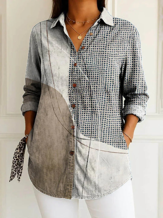 Diana | Blusa de mosaico costero - RivenaModa