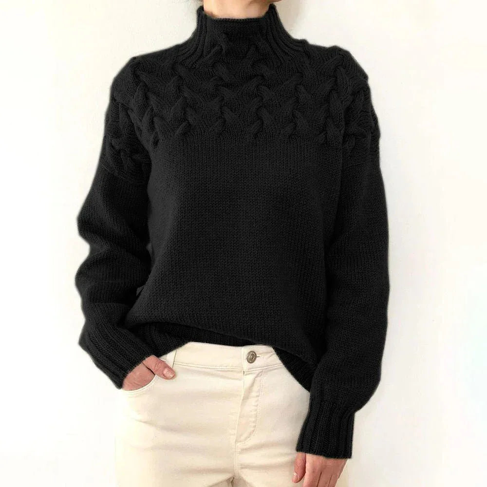 Elena | Suéter de Cuello Alto Cálido - RivenaModa
