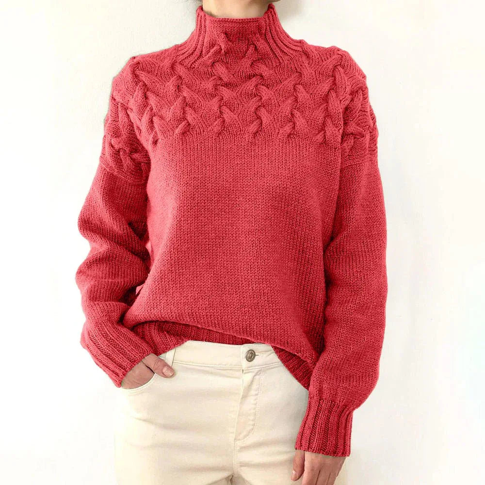 Elena | Suéter de Cuello Alto Cálido - RivenaModa