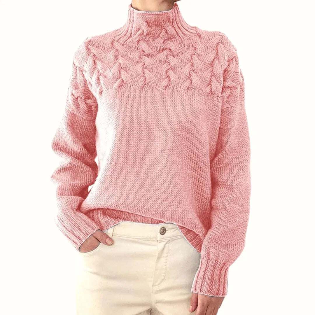 Elena | Suéter de Cuello Alto Cálido - RivenaModa