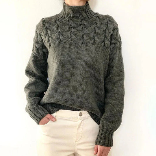 Elena | Suéter de Cuello Alto Cálido - RivenaModa
