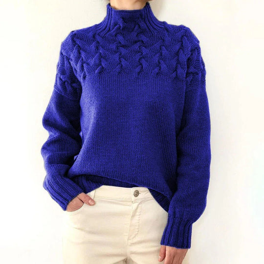 Elena | Suéter de Cuello Alto Cálido - RivenaModa