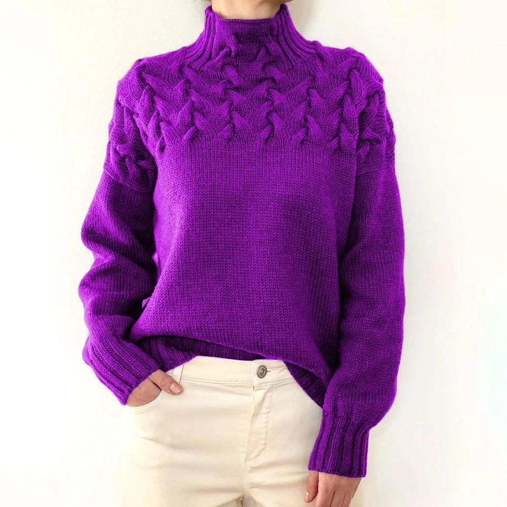 Elena | Suéter de Cuello Alto Cálido - RivenaModa