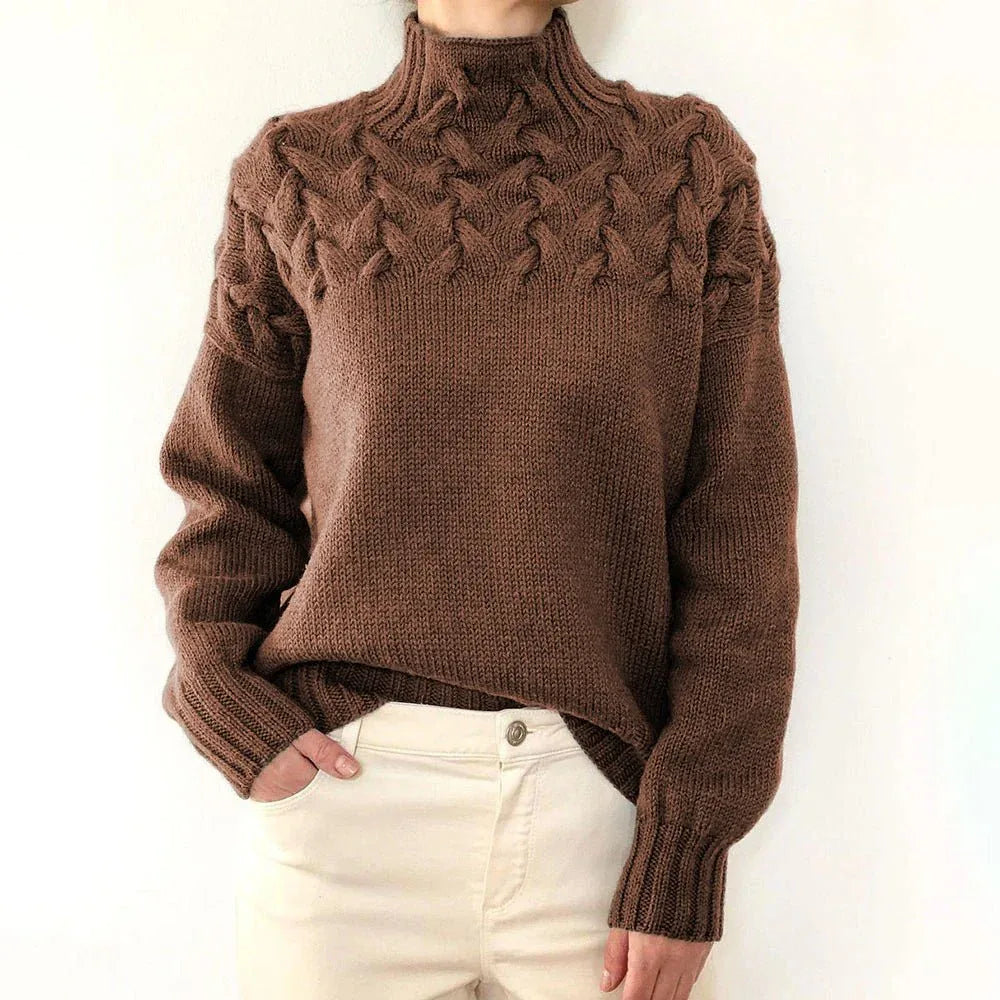 Elena | Suéter de Cuello Alto Cálido - RivenaModa