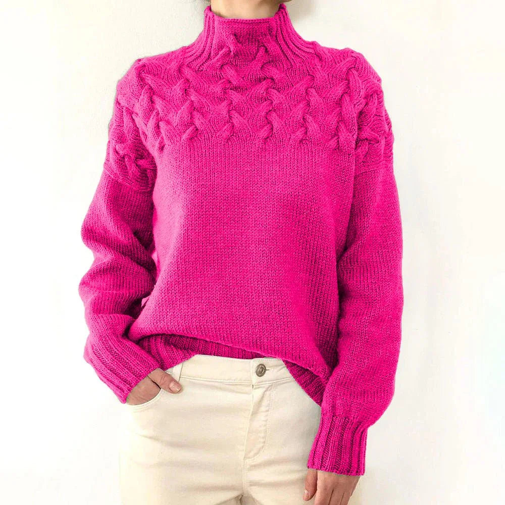 Elena | Suéter de Cuello Alto Cálido - RivenaModa