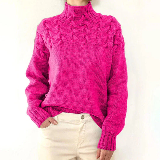 Elena | Suéter de Cuello Alto Cálido - RivenaModa