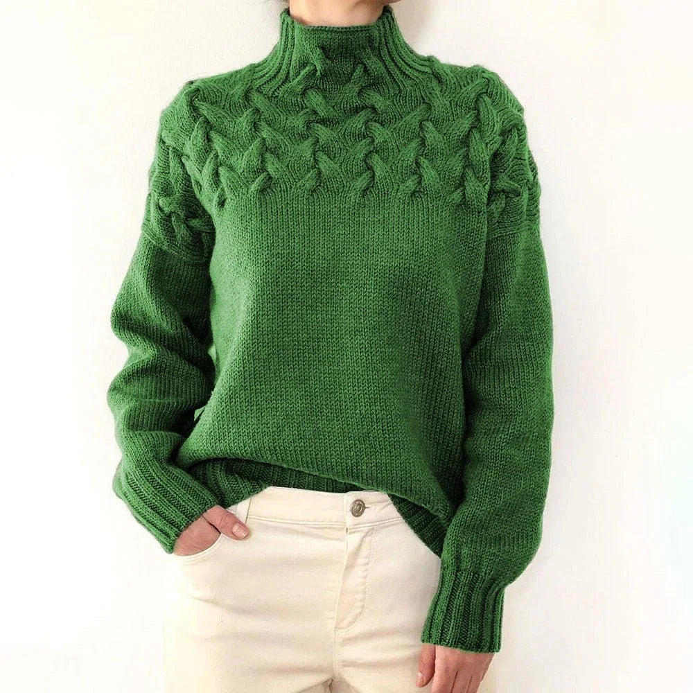 Elena | Suéter de Cuello Alto Cálido - RivenaModa