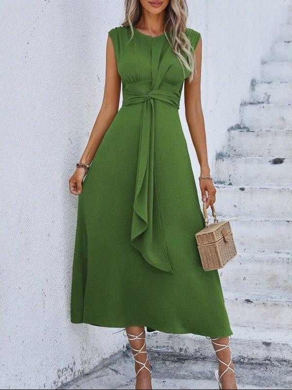 Eva | Vestido elegante sin mangas con cinturón ajustable - RivenaModa