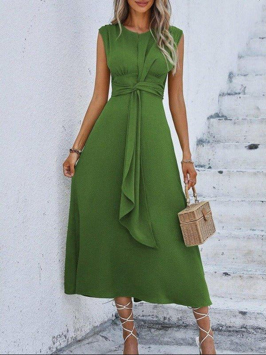 Eva | Vestido elegante sin mangas con cinturón ajustable - RivenaModa