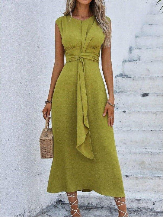 Eva | Vestido elegante sin mangas con cinturón ajustable - RivenaModa