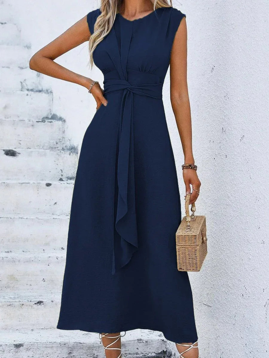 Eva | Vestido elegante sin mangas con cinturón ajustable - RivenaModa
