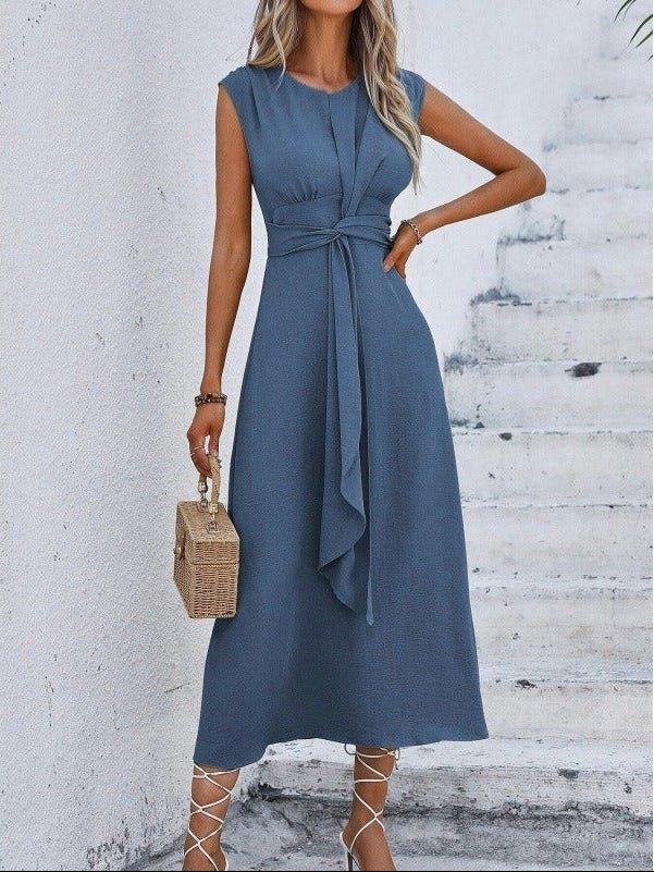 Eva | Vestido elegante sin mangas con cinturón ajustable - RivenaModa