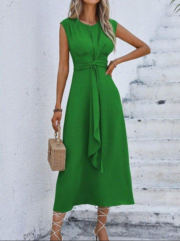 Eva | Vestido elegante sin mangas con cinturón ajustable - RivenaModa