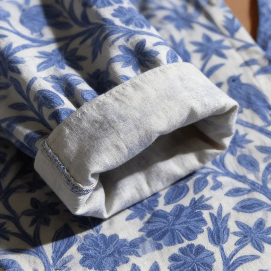 Federike| Blusa de jardín azul - RivenaModa