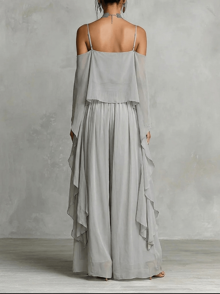 Ivah™ Conjunto fluido de hombros descubiertos - RIVENA MODA