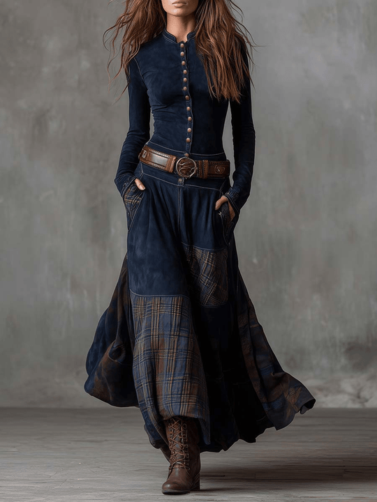 Izabella™ Vestido Maxi de Gamuza + Cinturón Gratis - RIVENA MODA