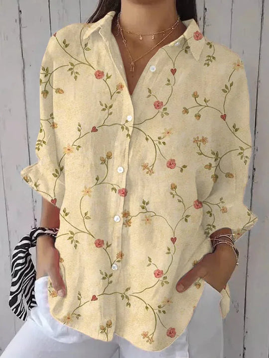 Liva | Blusa con bordado de flores - RivenaModa