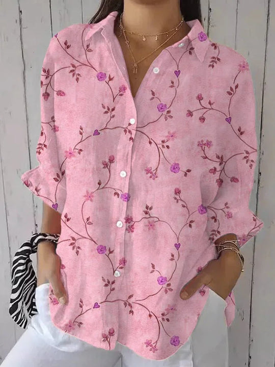 Liva | Blusa con bordado de flores - RivenaModa