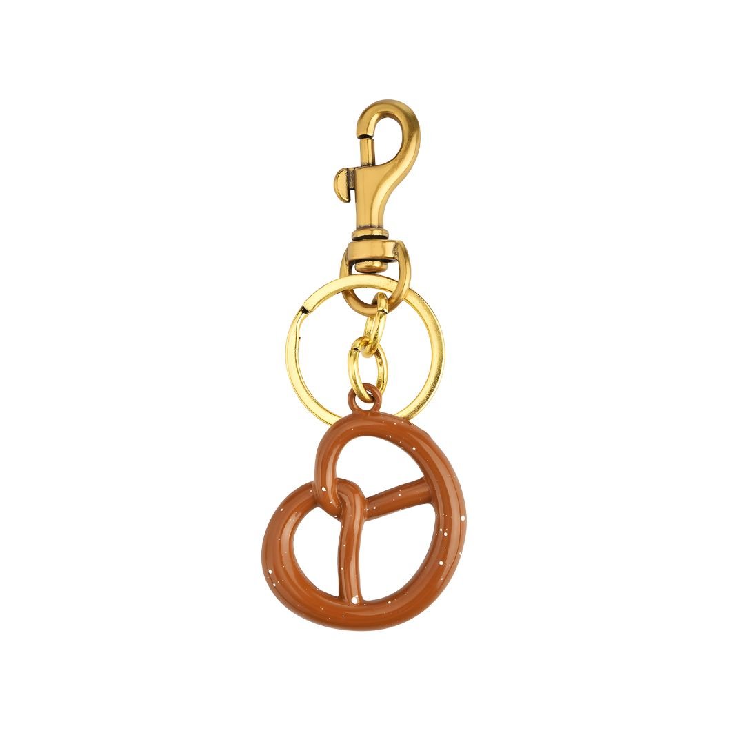 LLAVERO PRETZEL DORADO - RIVENA MODA
