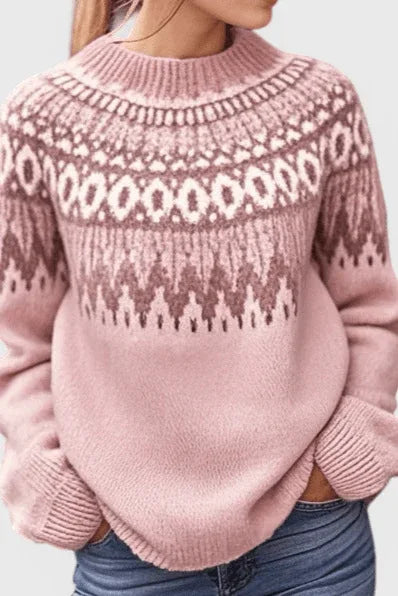 Lucia Jersey Acogedor de Fair Isle - RivenaModa
