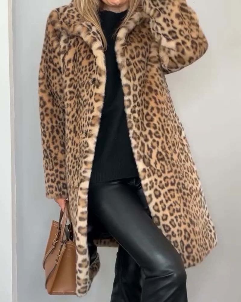 Lysandra™ Abrigo Elegante de Leopardo - RIVENA MODA