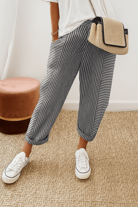 Marlyn™ pantalones rayados - RIVENA MODA