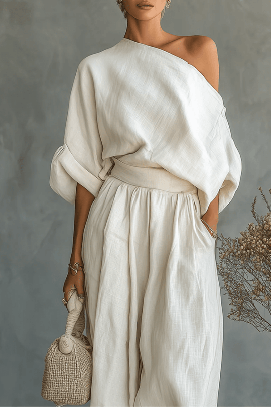 Mila™ | Conjunto de dos piezas con hombros al descubierto - RIVENA MODA