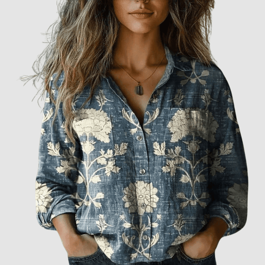 Morena™ Blusa estampada vintage - RIVENA MODA