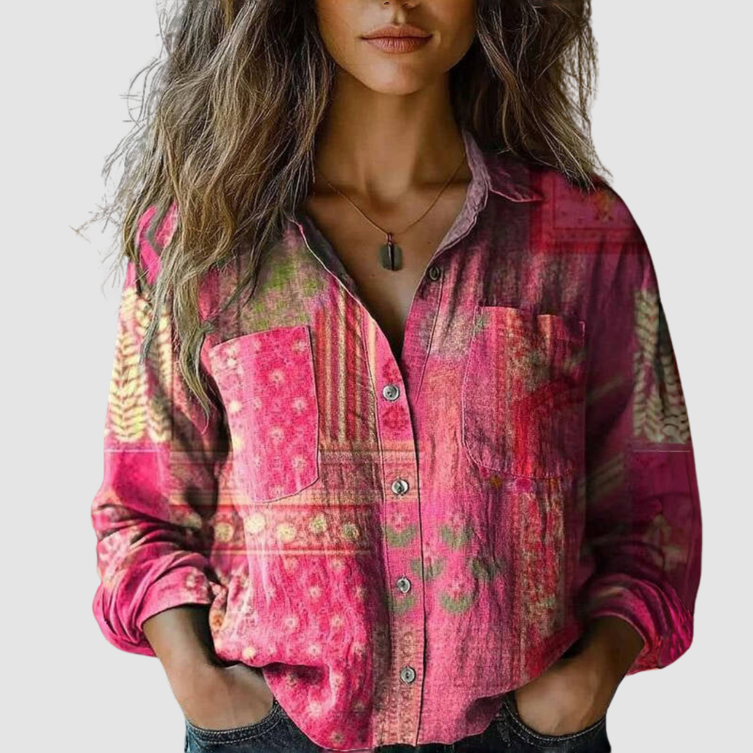 Morena™ Blusa estampada vintage - RIVENA MODA