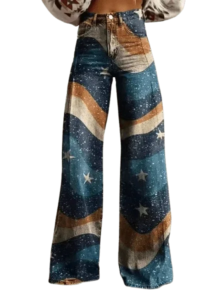 Rocío | Pantalones boho vintage - RivenaModa