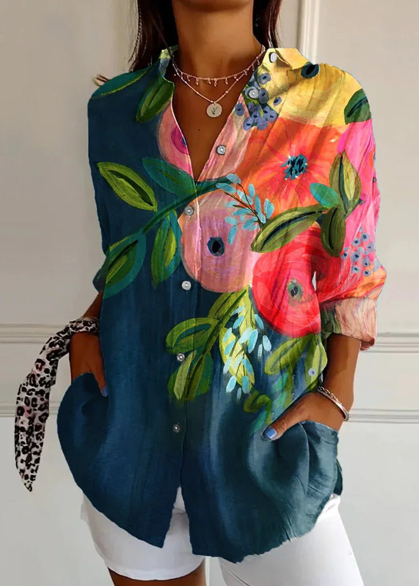 Sigrid | Camisa con estampado - RivenaModa