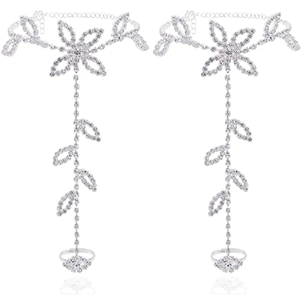 TOBILLERA DE DIAMANTES DE IMITACIÓN MEDEA - RIVENA MODA
