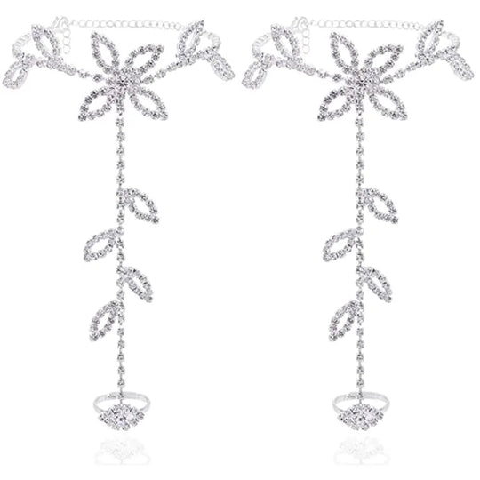 TOBILLERA DE DIAMANTES DE IMITACIÓN MEDEA - RIVENA MODA