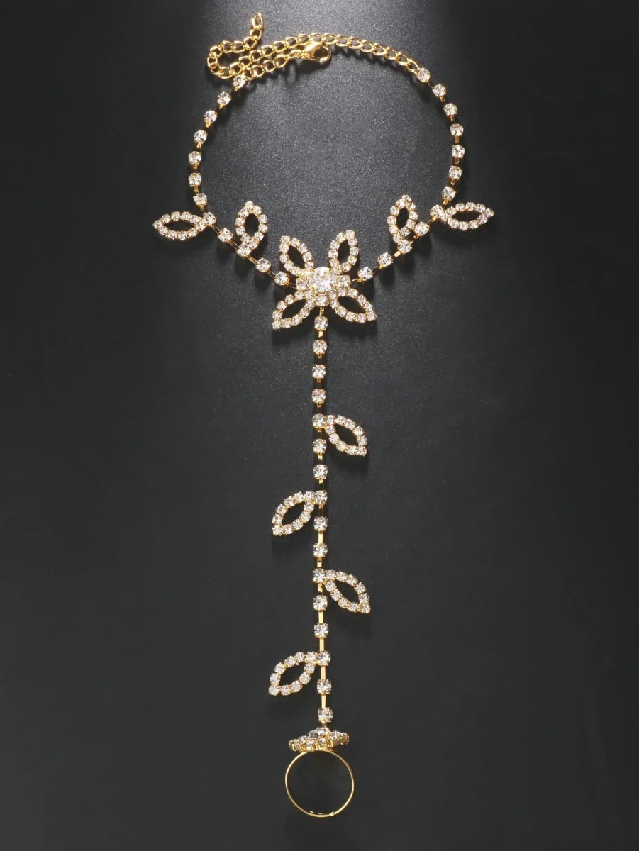TOBILLERA DE DIAMANTES DE IMITACIÓN MEDEA - RIVENA MODA
