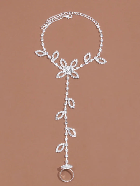TOBILLERA DE DIAMANTES DE IMITACIÓN MEDEA - RIVENA MODA