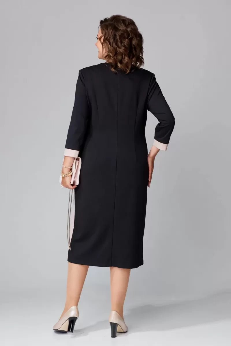 Vestido elegante con escote en V de Alexa™ - RIVENA MODA
