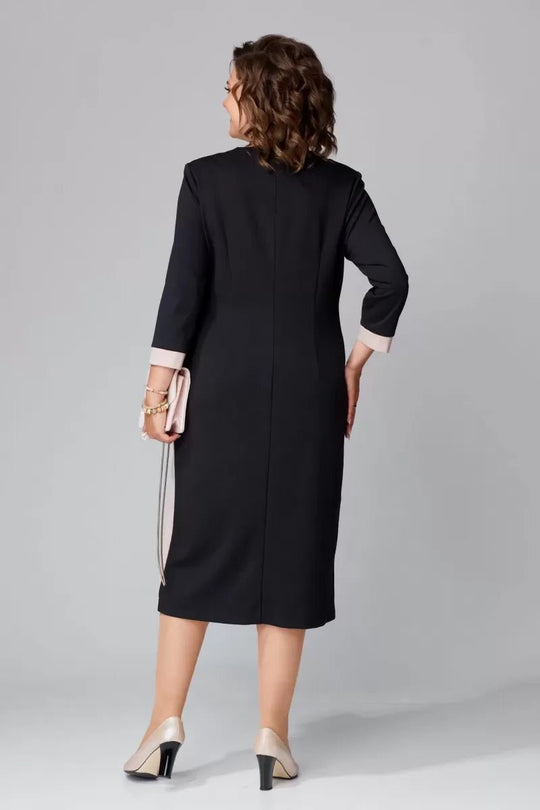 Vestido elegante con escote en V de Alexa™ - RIVENA MODA